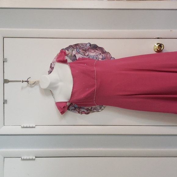 Pink sequined gown / cut it short & cute. - Picture 6 of 8